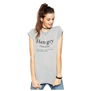 10 for $20 Womens Hangry Tshirt Gray NWT